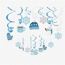 Winter Wonderland Snowflake Swirls - Festive Hanging Decorations for Parties, Ce - £27.51 GBP