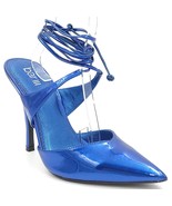 Bar III Women Ankle Wrap Stiletto Pump Heels Candace Size US 8M Cobalt Blue - $44.55