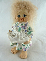 Vintage Dreamsicles Cast Art 1993 Little Girl  Blond hair blue eyes 6&quot; tall - £19.70 GBP