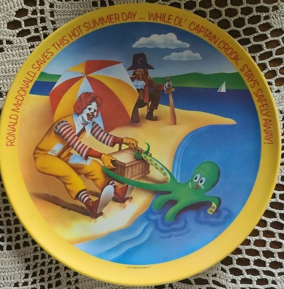 Primary image for Vintage ~ McDonald's ~ 1977 ~ 10" ~ Lexington ~ Melamine Collector's Plate