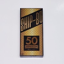 Skip-Bo 50th Anniversary Edition Black &amp; Gold Mattel 2016 COMPLETE-Excel... - £38.84 GBP