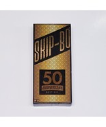 Skip-Bo 50th Anniversary Edition Black &amp; Gold Mattel 2016 COMPLETE-Excel... - £38.90 GBP