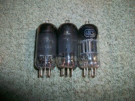 Vintage Lot of  3  6BC5 Vacuum Tubes All Tested Good to Strong  - £6.96 GBP