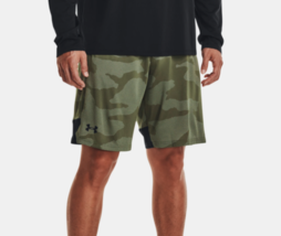 Under Armour Shorts Mens UA Stretch Jacquard Marine Green 10 Inch MEDIUM - $29.69