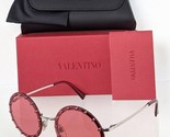 Brand New Authentic Valentino Sunglasses VA 2010 3006/84 Red &amp; Silver Fr... - £174.05 GBP