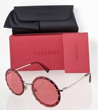 Brand New Authentic Valentino Sunglasses VA 2010 3006/84 Red &amp; Silver Frame   - £171.26 GBP