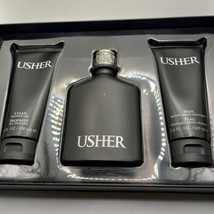 USHER By Usher 3pc Men Set 3.4oz EDT Spr +3.4oz Sh.Gel +3.4oz Aft.Shave -NEW - £115.81 GBP
