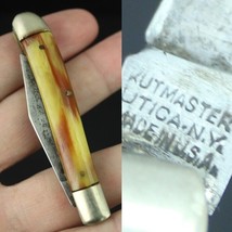 Vintage Kutmaster Pocket Knife Utica Ny Usa Beautiful Peanut Estate Sale Old - £26.06 GBP