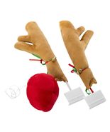 Christmas CAR Reindeer Antlers with Red Rudolph Nose Auto Holiday Decora... - $19.57