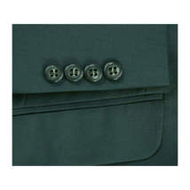 Men RENOIR suit Solid Two Button Business Formal Year Round Slim Fit 201-9 Green image 5