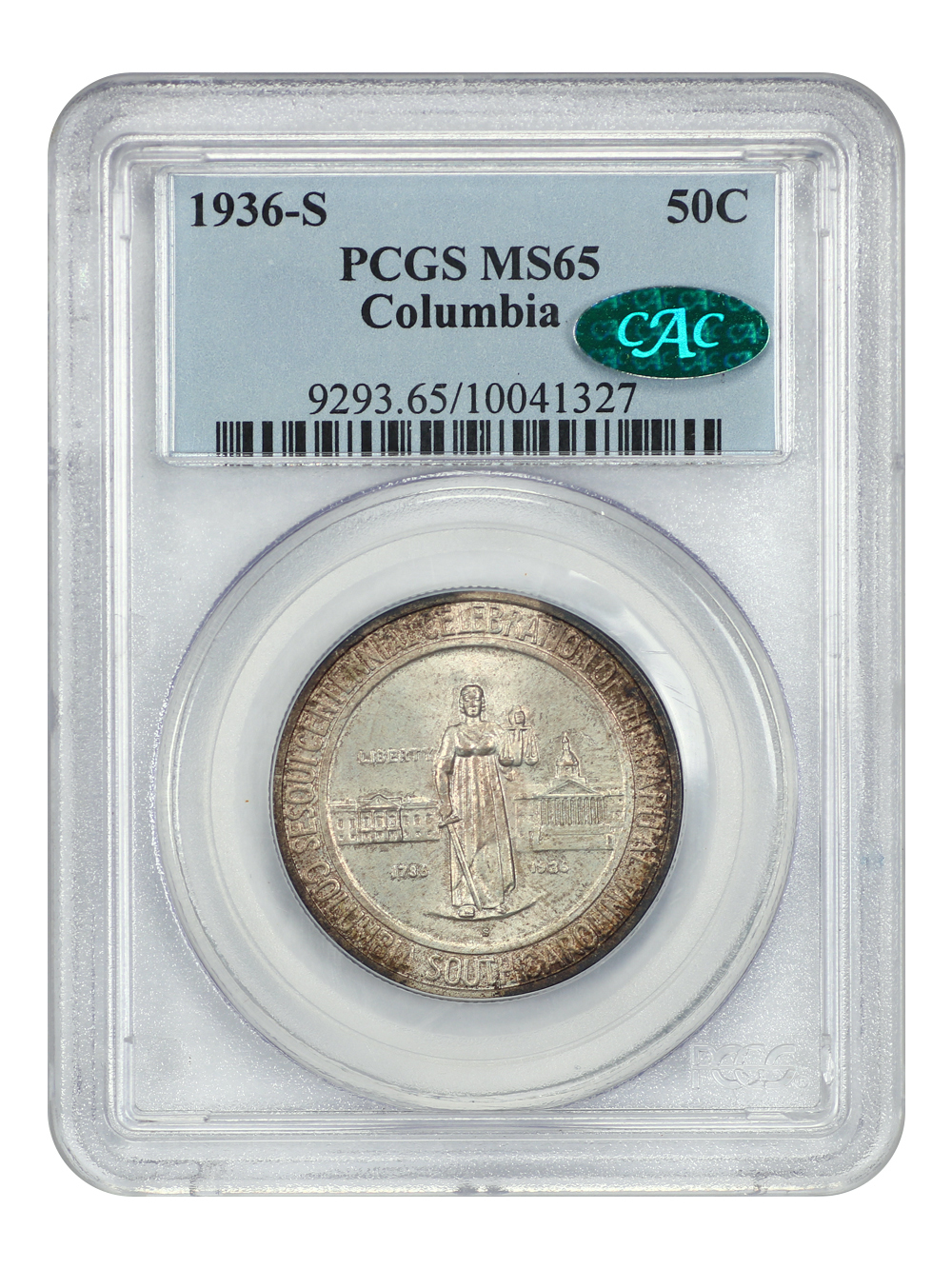 Primary image for 1936-S 50C Columbia PCGS/CAC MS65