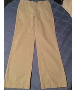 Size 8 Husky Cherokee pants ultimate khaki flat front uniform boys  - £5.82 GBP