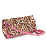 Womens Purse Clutch Handbag Nicki Minaj Leopard Foldover Fx Leather Strap $40 - $12.87