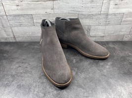 Sperry Boots Women 7.5M  Maya Lani Shoes Gray Suede Slip on Comfort Ankl... - $24.57