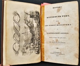 1837 Antique Kennebunkport Maine History Indian Genealogy War Founders - £138.48 GBP