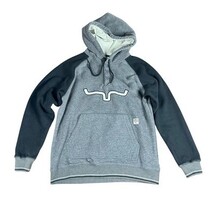Kimes Ranch Womens Hoodie Sz M Gray Black Pullover Sweatshirt Western Lo... - €29,89 EUR