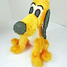 PLUTO Dog Plush 15 in Tall Sitting Toy Walt Disney Productions FL 1970 Vintage - £16.49 GBP