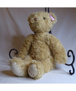 FAO Schwarz Cream Teddy Bear Seated Plush Stuffed Animal Toy R Us 15” Pi... - $11.64