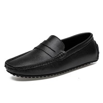 Fashion Driving Shoes Genuine Leather Loafers Men Shoes Spring Autumn Soft Casua - £60.24 GBP