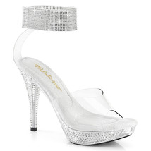 Fabulicious ELEGANT-442 Women&#39;s 4&quot; Heel Platform Sandal W/RS Ankle Cuff Shoes - £57.51 GBP