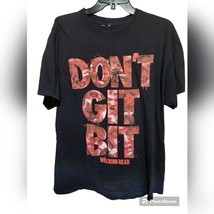The Walking Dead Don&#39;t git bit black &amp; red shirt - £10.18 GBP