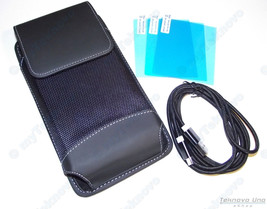 1x Accessory Pack Pouch Case + Screen Protectors + USB Cable for HP PRIM... - $19.39