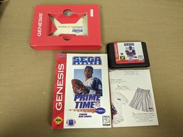 Prime Time NFL Football starring Deion Sanders Sega Genesis Cartridge and Case - £7.82 GBP