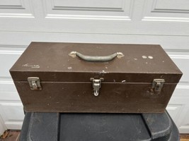 VINTAGE KENNEDY KITS TOOL TACKLE BOX CS-19 - 1 9&quot;  x 7&quot; x 7&quot; Made in  USA - £25.69 GBP
