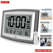 Digital Atomic Clock with Alarm &amp; Temperature Display – 2.5 Inch Readabi... - $75.19