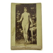 Antique Houseworth&#39;s Souvenir Hotographs, NUDE Woman Wood Nymph Cabinet Card - $56.88