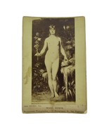 Antique Houseworth&#39;s Souvenir Hotographs, NUDE Woman Wood Nymph Cabinet ... - $56.88