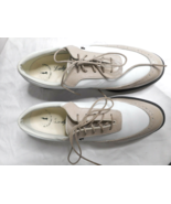 Lady Fairway Monte Carlo White Beige Leather Lace Up Golf Shoes WOMENS S... - £19.97 GBP