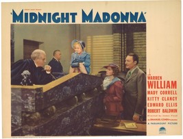 MIDNIGHT MADONNA (1937) Warren William, Mady Correll, Frank Reicher in Courtroom - £74.70 GBP