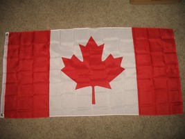 3x6 Canada Canadian Super Polyester Official Size Country Flag 3&#39;x6&#39; Ban... - $6.68 CAD