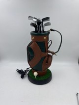 Vintage 17&quot; Golf Bag Telephone Landline Phone Zippered Pouch No Cord Untested - £25.49 GBP