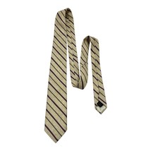 Vintage House of Arden Striped Necktie – Beige, Brown &amp; Red - $22.00