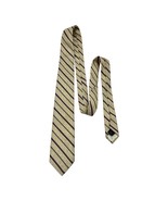 Vintage House of Arden Striped Necktie – Beige, Brown &amp; Red - $30.40 CAD