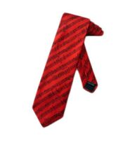Danggi Man Men's Sheet Music Sheetmusic Necktie Neck Tie - Red - One Size - $14.80