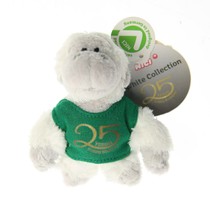 NICI White Gorilla Green Tee Limited Edition Plush Beanbag Key Chain - £12.78 GBP