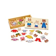 Melissa &amp; Doug 13770 Wooden Bear Family Dress-Up Puzzle  - $24.00