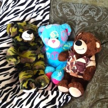 Teddy bears Stuffed Animals plush Camouflage army military peace toy bea... - $35.00
