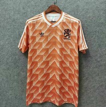 1988 Netherlands Home Retro Soccer Jersey Short Sleeve Pro Clothing Football - £29.17 GBP