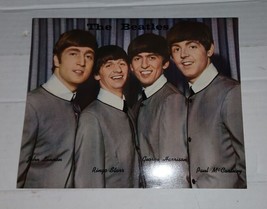 Vintage The Beatles Band Group Promotional Card 8x10 Photo George Harrison Ringo - £11.79 GBP