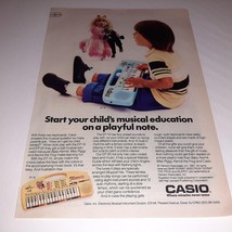 Muppets Casio Keyboard 1987 Vintage Print Ad 80s Toys Duplo Lego - £7.62 GBP