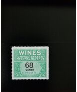 1951-54 68c U.S. Internal Revenue Cordial &amp; Wine, Green Scott RE193 Mint... - €1,51 EUR