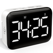 Magnetic Kitchen Timer For Cooking With Count Up Countdown, Digital Time... - £23.59 GBP