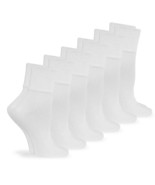Jefferies Socks Womens Seamless Cotton Turn Cuff Roll Crew Socks 6 Pair ... - $35.65 CAD