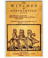 The Witches of Northamptonshire 1612 Woodcut Print 4x6 Historic Art - $8.09