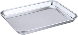 P&amp;P CHEF Toaster Oven Tray, Stainless Steel Toaster Oven Pan, Rectangle 10.5&#39;&#39;X8 - £10.72 GBP