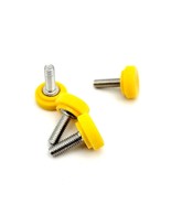 M4 Knurled Thumb Screw Bolts Multiple lengths Yellow Clamping Knob Stain... - $20.07 CAD+